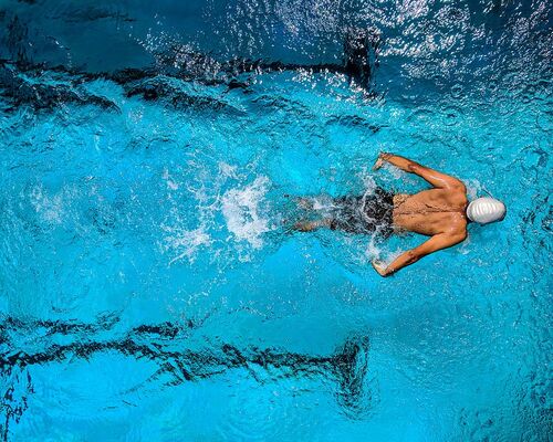 action-athlete-blue-diver