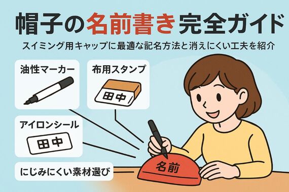 18スイミングスクール 帽子 名前